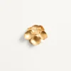 Fleur Lumineuse Brooch In Metal And Fabric