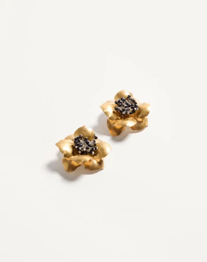 Fleur Lumineuse Metal Earring