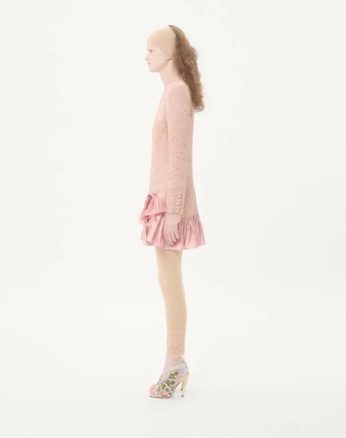 Floral Matelassé Short Dress Floral Matelassé Short Dress