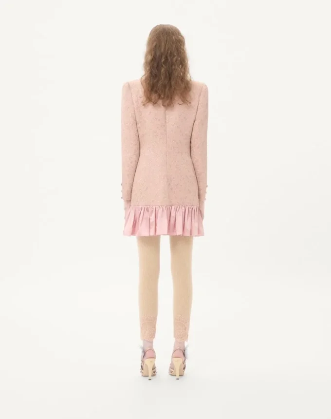 Floral Matelassé Short Dress Floral Matelassé Short Dress