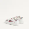 Freedots Low-Top Sneaker In Calfskin And Voyage Imaginaire Fabric
