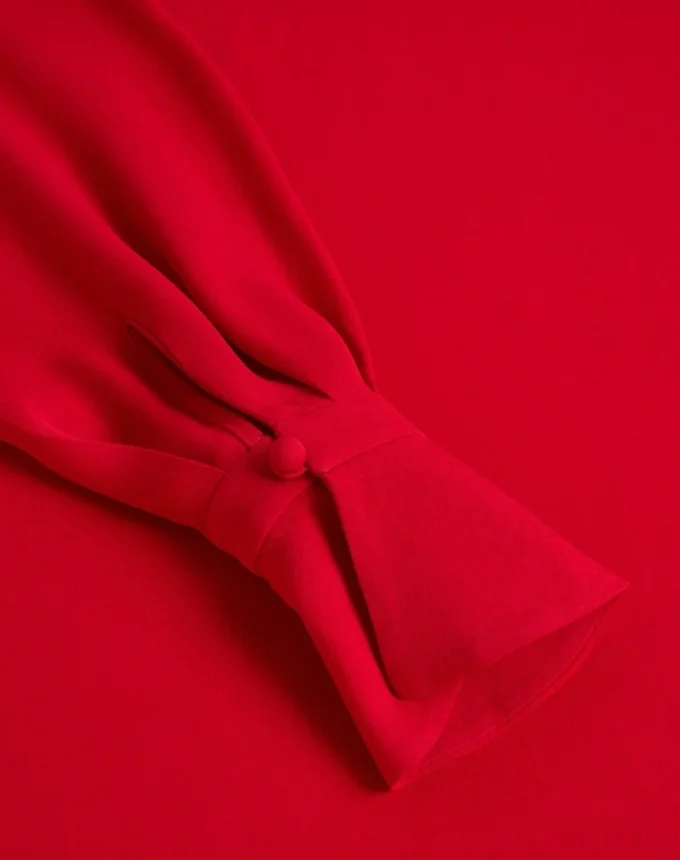 Georgette Top With Feathers Georgette Top With Feathers