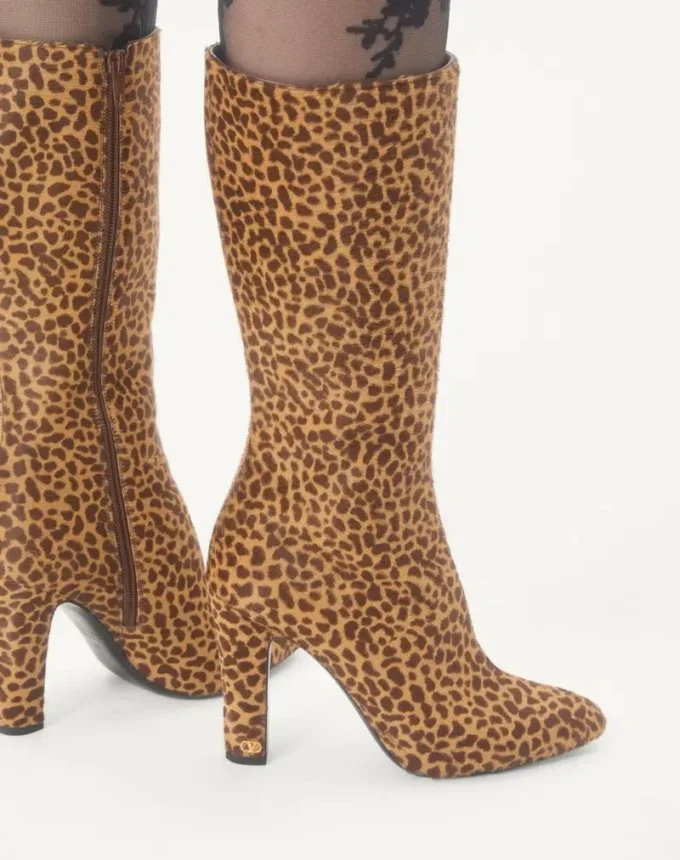 Hotty Boot in pony-effect calfskin 100mm