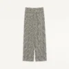 Houndstooth wool pants