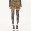 Jacquard Animal Print Lurex Knit Skirt Jacquard Animal Print Lurex Knit Skirt