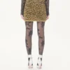 Jacquard Animal Print Lurex Knit Skirt Jacquard Animal Print Lurex Knit Skirt