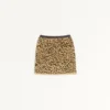 Jacquard Animal Print Lurex Knit Skirt Jacquard Animal Print Lurex Knit Skirt
