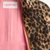 Jaguar Spots Printed Wool Cloth Coat