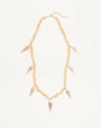 Jardin Aquatique Necklace In Metal And Shells