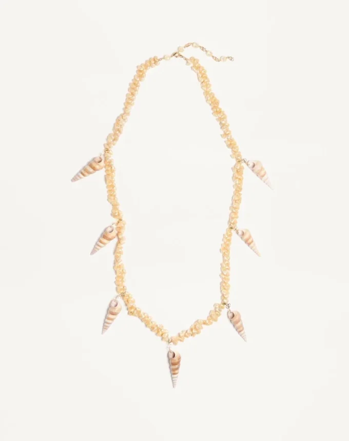 Jardin Aquatique Necklace In Metal And Shells Jardin Aquatique Necklace In Metal And Shells