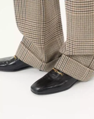 Jiggie Loafer in Eel Skin and Nappa Leather