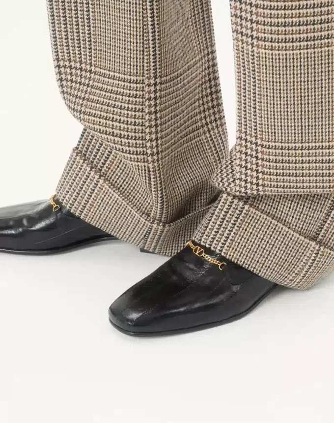 Jiggie Loafer in Eel Skin and Nappa Leather