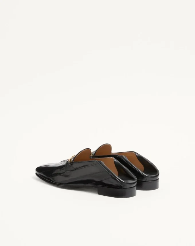 Jiggie Loafer in Eel Skin and Nappa Leather