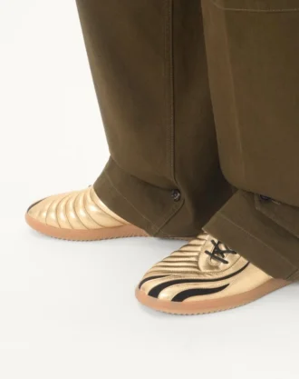 Kicky Sneaker in Laminated Nappa