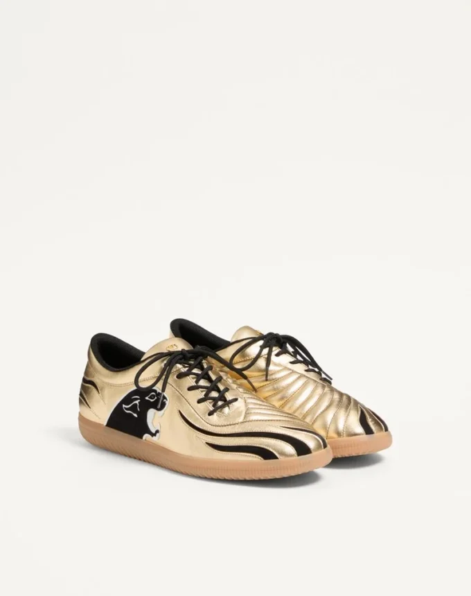 Kicky Sneaker in Laminated Nappa