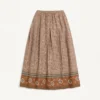 Knitted Skirt With Lurex Jacquard Pattern