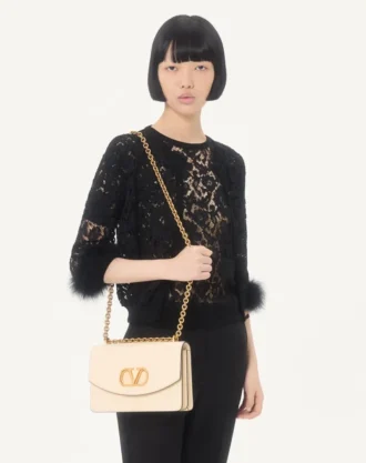 Lace and cotton cardigan