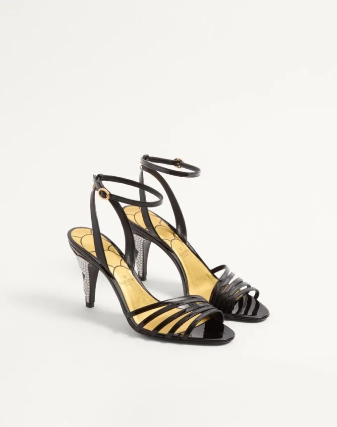 Ladycrush Patent Leather Sandal With Crystals 85Mm