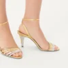 Ladycrush Sandal In Laminated Nappa With Crystals 85Mm Ladycrush Sandal In Laminated Nappa With Crystals 85Mm