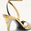 Ladycrush Sandal In Laminated Nappa With Crystals 85Mm Ladycrush Sandal In Laminated Nappa With Crystals 85Mm