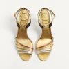 Ladycrush Sandal In Laminated Nappa With Crystals 85Mm Ladycrush Sandal In Laminated Nappa With Crystals 85Mm