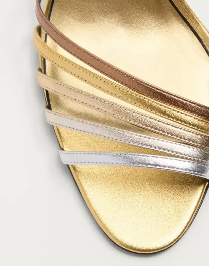 Ladycrush Sandal In Laminated Nappa With Crystals 85Mm Ladycrush Sandal In Laminated Nappa With Crystals 85Mm