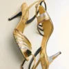 Ladycrush Sandal In Laminated Nappa With Crystals 85Mm Ladycrush Sandal In Laminated Nappa With Crystals 85Mm