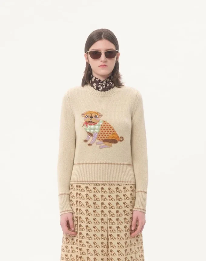 Le Chien De La Maison Embroidered Sweater
