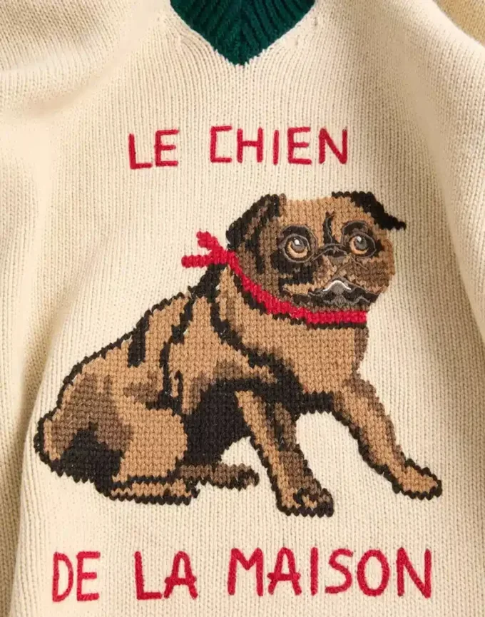Le Chien De La Maison Jacquard Wool Jumper