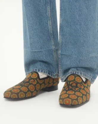 Les Alcôvettes Loafer In Jacquard Fabric