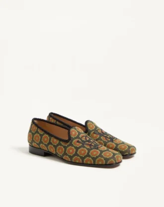 Les Alcôvettes Loafer In Jacquard Fabric
