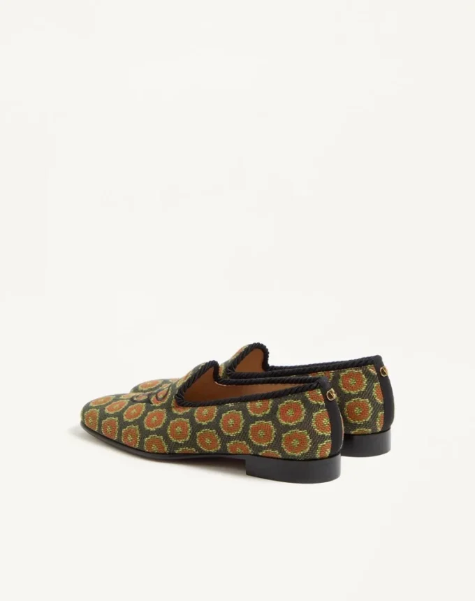 Les Alcôvettes Loafer In Jacquard Fabric