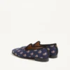 Les Alcôvettes Loafer In Voyage Imaginaire Canvas Fabric