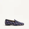 Les Alcôvettes Loafer In Voyage Imaginaire Canvas Fabric