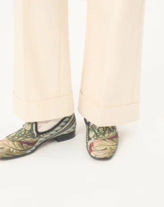 Les Alcôvettes Moccasin In Gobelin Fabric