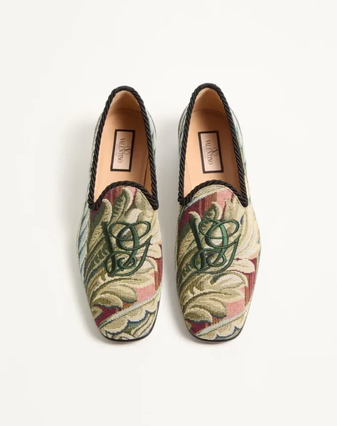 Les Alcôvettes Moccasin In Gobelin Fabric