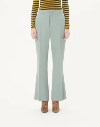 Light Diagonal Wool Pants