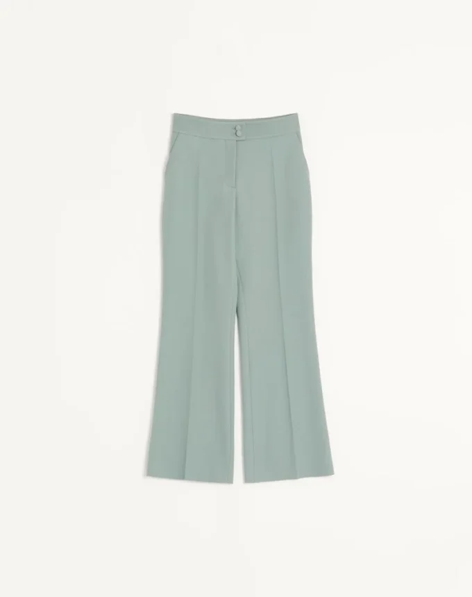 Light Diagonal Wool Pants