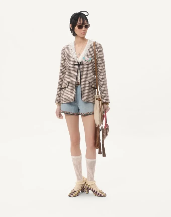 Light Tweed Pied De Poule Jacket Light Tweed Pied De Poule Jacket