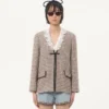 Light Tweed Pied De Poule Jacket Light Tweed Pied De Poule Jacket