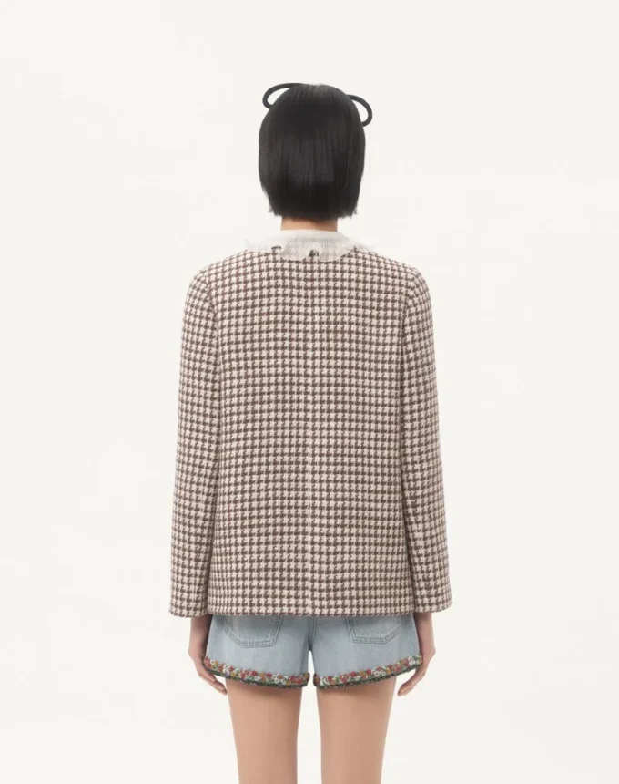 Light Tweed Pied De Poule Jacket Light Tweed Pied De Poule Jacket