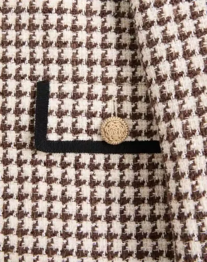 Light Tweed Pied De Poule Jacket Light Tweed Pied De Poule Jacket