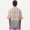 Lightweight Linen Bowling Shirt With Voyage Imaginaire Print