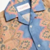 Linen Bowling Shirt With Voyage Imaginaire Print
