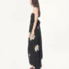 Long Dress In Crepe De Chine Jacquard Apres L’Hiver Lilium