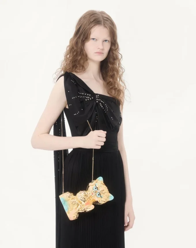 LONG DRESS IN EMBROIDERED LIGHT GEORGETTE LONG DRESS IN EMBROIDERED LIGHT GEORGETTE