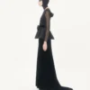 Long Dress In Sablé Velvet