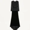 Long Dress In Sablé Velvet