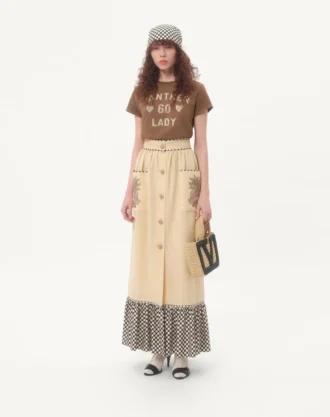 Long Embroidered Skirt