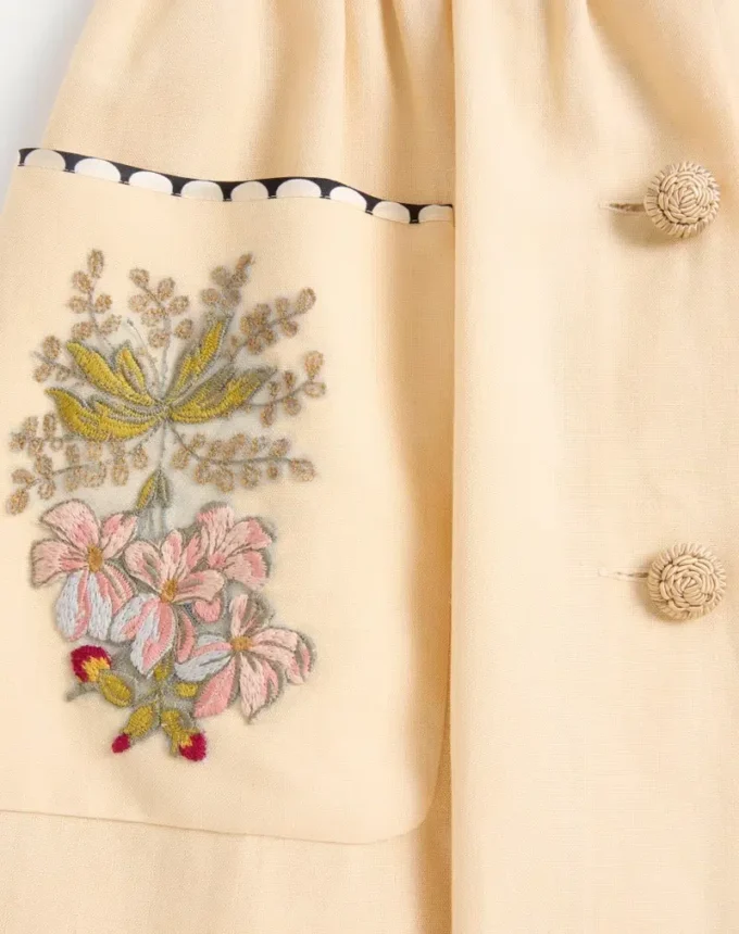 Long Embroidered Skirt